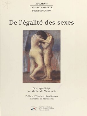 cover image of De l'égalité des sexes
